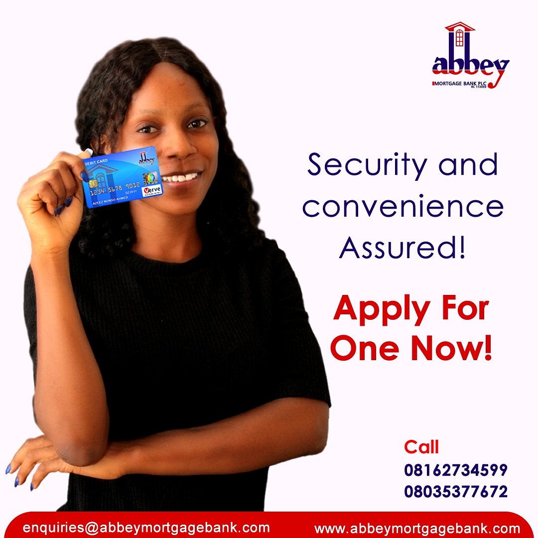 AbbeyBankplc's tweet photo. Experience quick and secure e-payments with Abbey Debit Card.

Apply to get one now!

#EasyPayment #AbbeyCard #GetOneNow #MakeItHappen #StaySafe https://t.co/CYAZ6MIImp