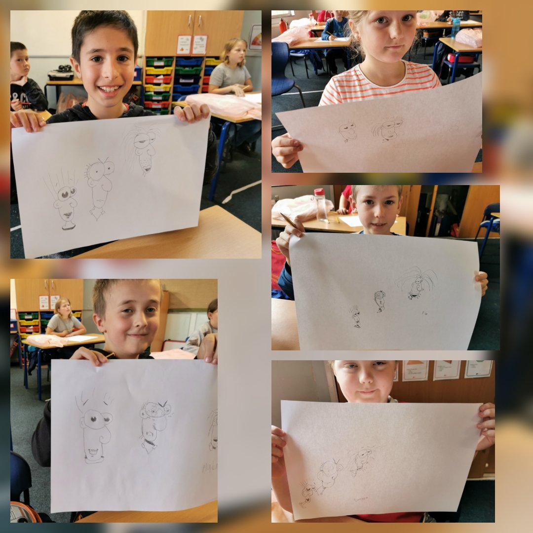 4EB_2019to2020's tweet photo. A fantastic final day in school for Pod A; a zoom call with new teachers @5SE_LPS and friends at home, some workshop art with @cookie_cartoons and some positive words to sum up Year 4. Happy days. 🙏🏻💕😊 https://t.co/bsIfxlUEPI https://t.co/dZxYV2gz7a