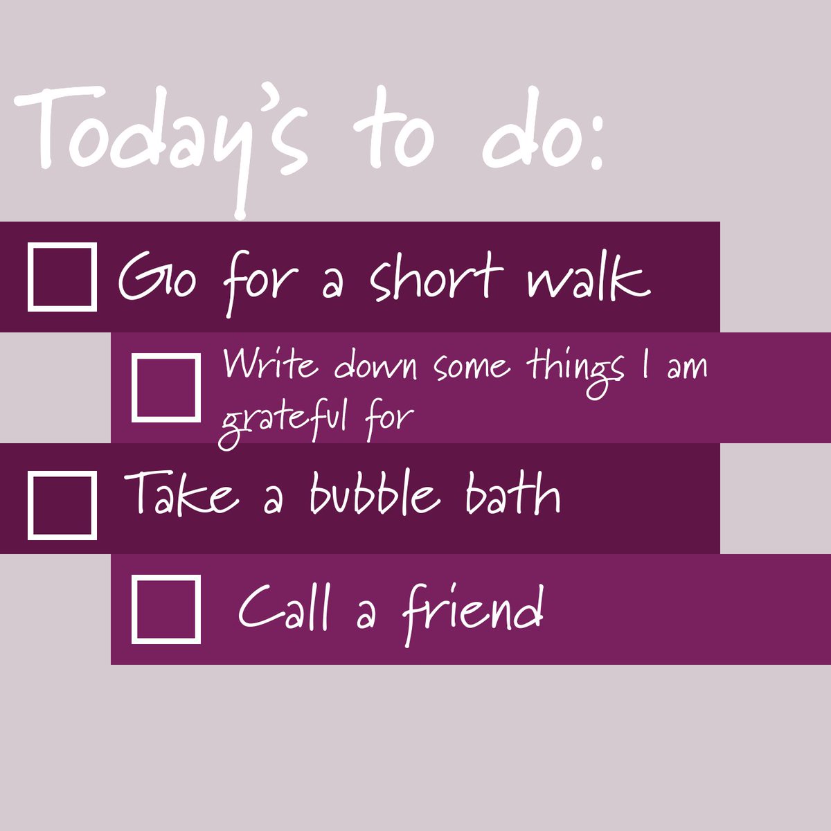 myhiddenscar's tweet image. Today – take the time for some self care. Here are some easy ways you can show up for yourself. #SelfCare #CouragetoLive #HiddenScar