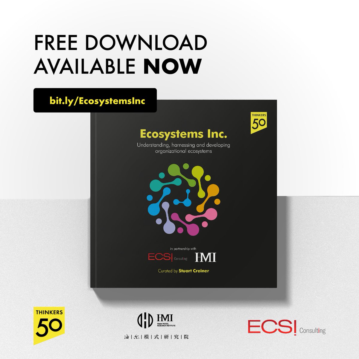 Now available our free e-book Ecosystems Inc.!
bit.ly/EcosystemsInc

Curated by <a href="/thinkers50/">Thinkers50</a> and in partnership with @europe_me, the book features a unique set of insights, cases and strategies on how successful business ecosystems are built and function
