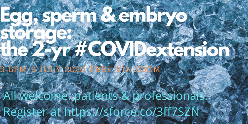 PET_BioNews's tweet image. Looking forward to PET's free webinar at 5pm to discuss the two-year #COVIDextension to the 10-year storage limit for eggs, sperm and embryos. @jlawforddavies @HD_Health