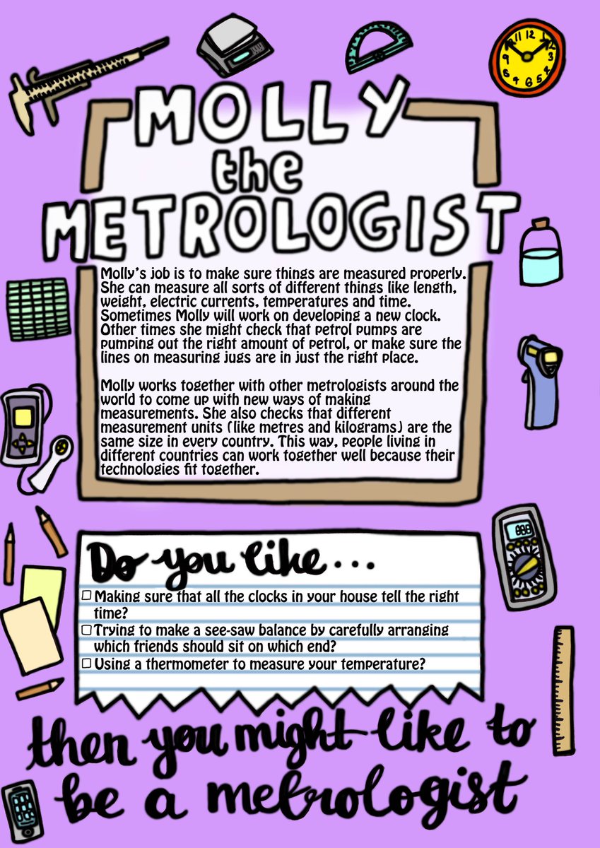 AwesomeCareerBk's tweet photo. Who’d like to be a #metrologist? “#measurement is everywhere and so are #metrologists”. Inspire #children with awesome #careers they’ve never even heard of with #awesomecareerbooks. #STEM #STEMbooks #girlsinSTEM #womeninSTEM #metrology @NPL https://t.co/ziwKfH21IN https://t.co/RHxuYcPYwj