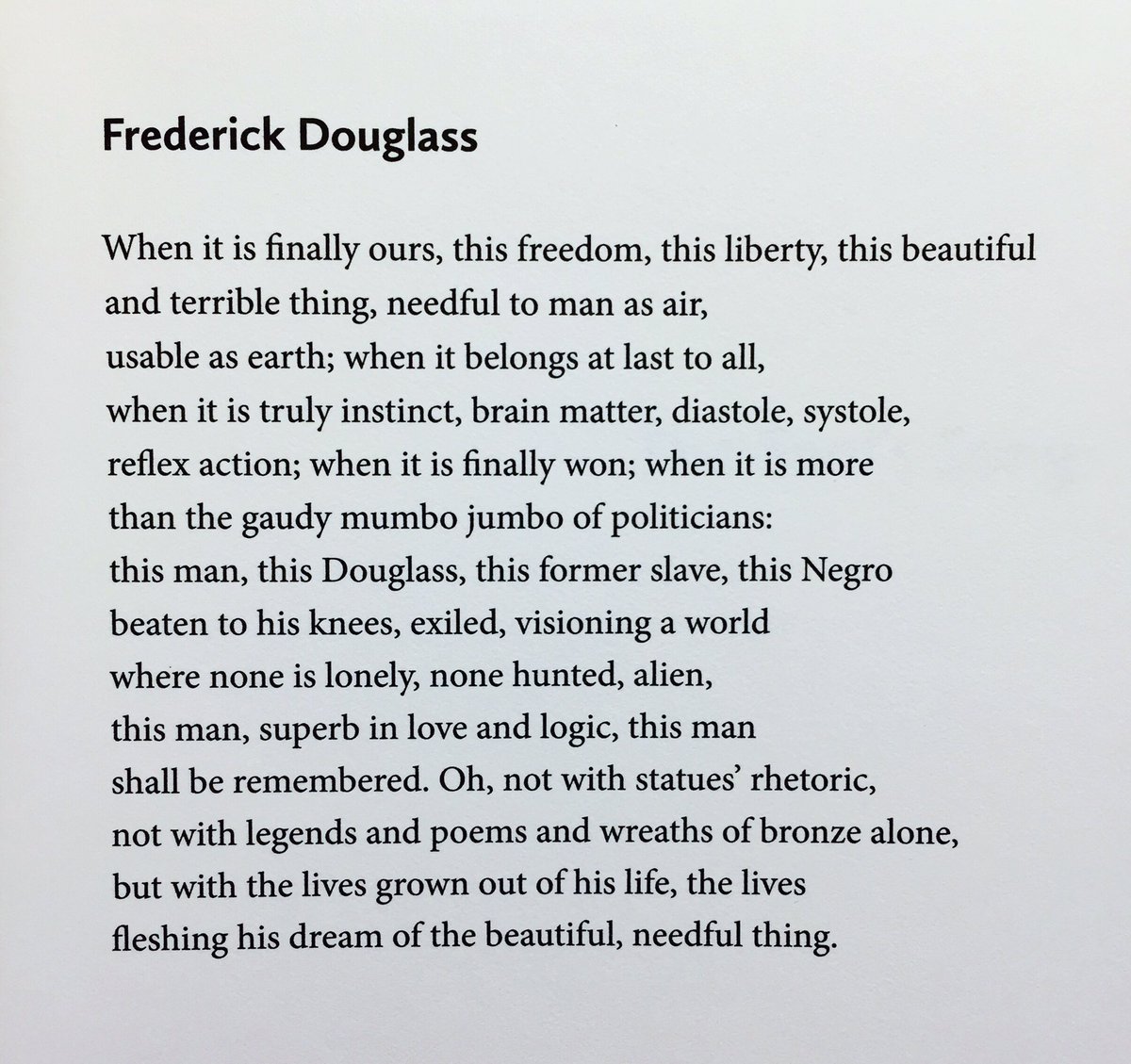 I’ve been teaching Ross Gay’s poem “A Small Needful Fact“ for years, but didn’t realize until yesterday, when I read this Robert Hayden poem, how much Gay’s poem is in dialogue with this one. It’s kind of amazing. Looking forward to teaching the poems side-by-side...