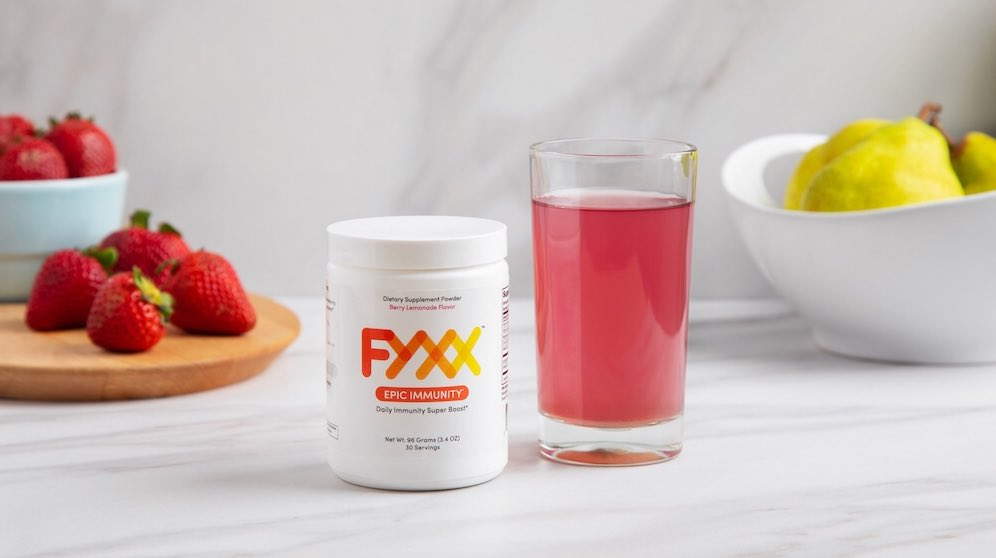 FyxxHealth's tweet photo. Want to keep your immune system ahead of the game? Try FYXX EPIC IMMUNITY for a nutritious and delicious immune boosting supplement! LIMITED SUPPLY ORDER NOW at https://t.co/Y5u8dTASbN #fyxxit #getyourfyxx #FyxxHealth https://t.co/5L2zPzb0BN