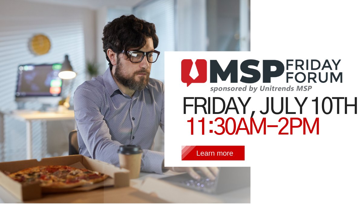 UnitrendsMSP's tweet photo. Join us for this week's #MSPFridayForum where the panelists will dive into "Why MSP Marketing is a Long Game (&amp; How to Play)" including marketing strategy, PR &amp; social media. Reserve your seat now &amp; get lunch on us! https://t.co/mHWyCWfaEQ 
#MSPs  cc: @grafeedie @KDFreedman https://t.co/eDFgEiVwsU