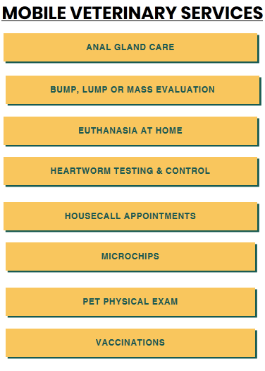 We offer a variety of services for your pet needs.

We are currently offering housecalls in the greater Albuquerque area: 505-639-0023.