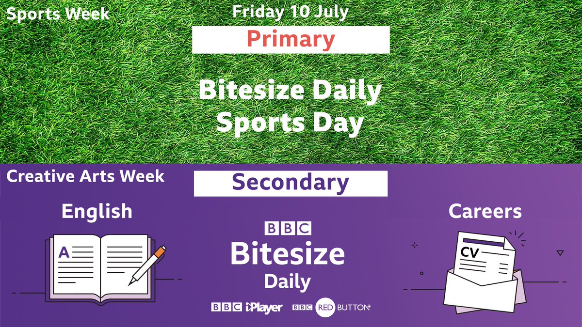 bbcbitesize's tweet photo. What a way to end the week for #BBCBitesizeDaily 🙌

We've got @LiamPayne joining us for The Big Song on Secondary and Sports Day on Primary! 🎶🏁

Watch from 9am on @BBCiPlayer and Red Button 👉https://t.co/zZOO8l1o53

Then head to our Daily Lessons 👉  https://t.co/eemHEmfOUu https://t.co/PAY1PuEIh1