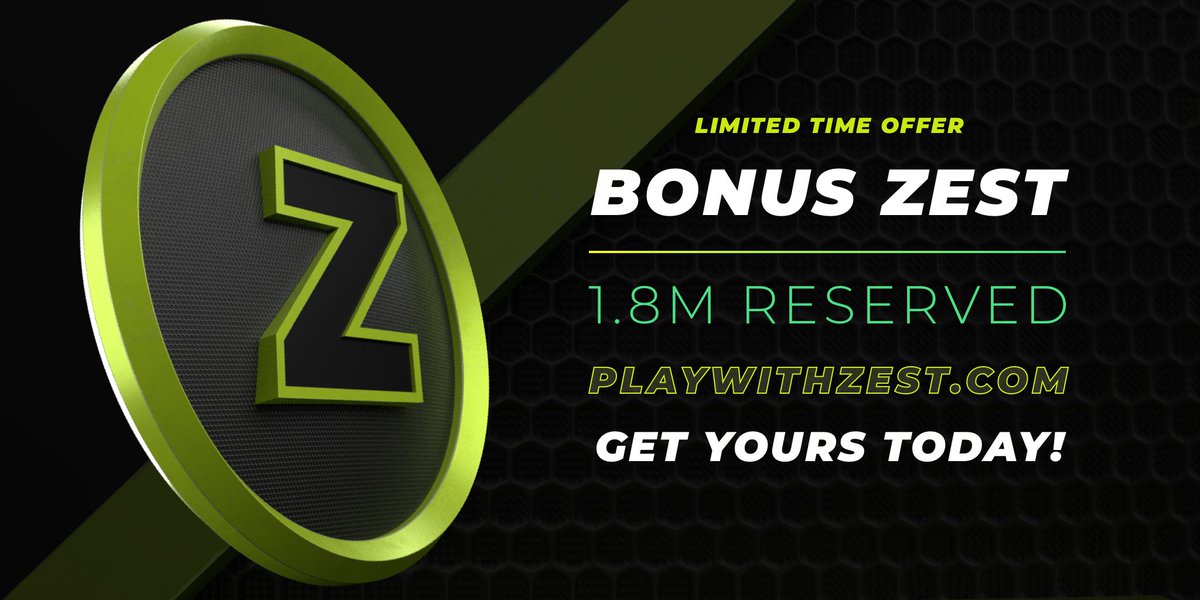 zed_champions's tweet photo. You can now earn even more ZEST! We've added bonus actions to our ZEST giveaway campaign. Get onto the link in our bio and take advantage of some generosity!
Follow us on Twitch +100
Follow us on Instagram +100
Follow on Facebook +100
#ZESTKeepsComing #MoreZEST #ZESTitUP https://t.co/q1dyQ7nuEN