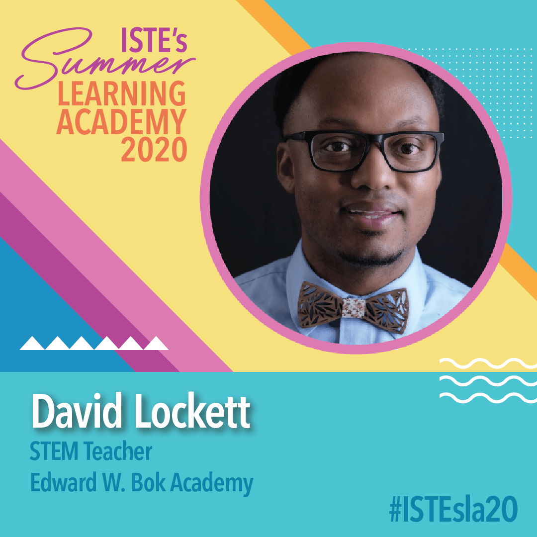 Rdene915's tweet photo. Looking forward to our session on Tuesday at 6pm EST! Join in @DavidJLockett and @Rdene915 @iste #istesla20 https://t.co/LIsXNFkbPx #education #edchat #k12 #distancelearning #isteTEN @thriveinedu #STEM #SEL #PBL #arvrinedu @EdumatchBooks @EduGladiators https://t.co/VNkutAHtGa