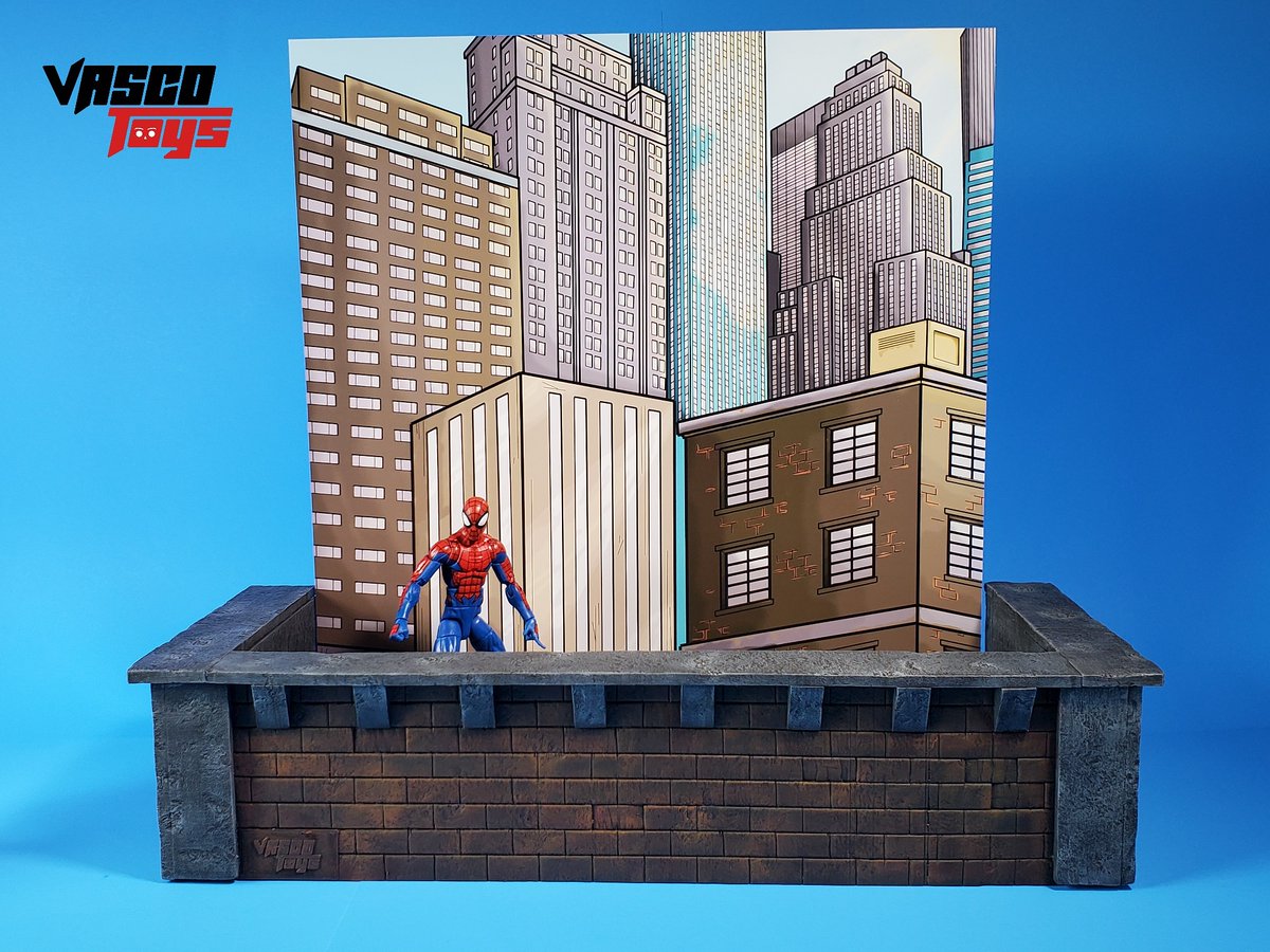 VASCOtoys's tweet photo. New "City Rooftop" #diorama coming soon that is wall-mountable and shelf-display-capable. More info and pre-order details coming this weekend.
#Diostructure #DioramaCreators #MarvelLegends #RetroSpiderman #ActionFigures #ACBA #ToyPhotography #ToyCommunity https://t.co/Ld88N9yzrM