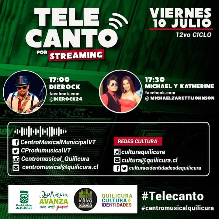 CULTURAQUILCURA's tweet photo. Mañana, #TeleCanto por streaming. A partir de las 17:00 horas. Te esperamos https://t.co/I4L5cnwBPZ