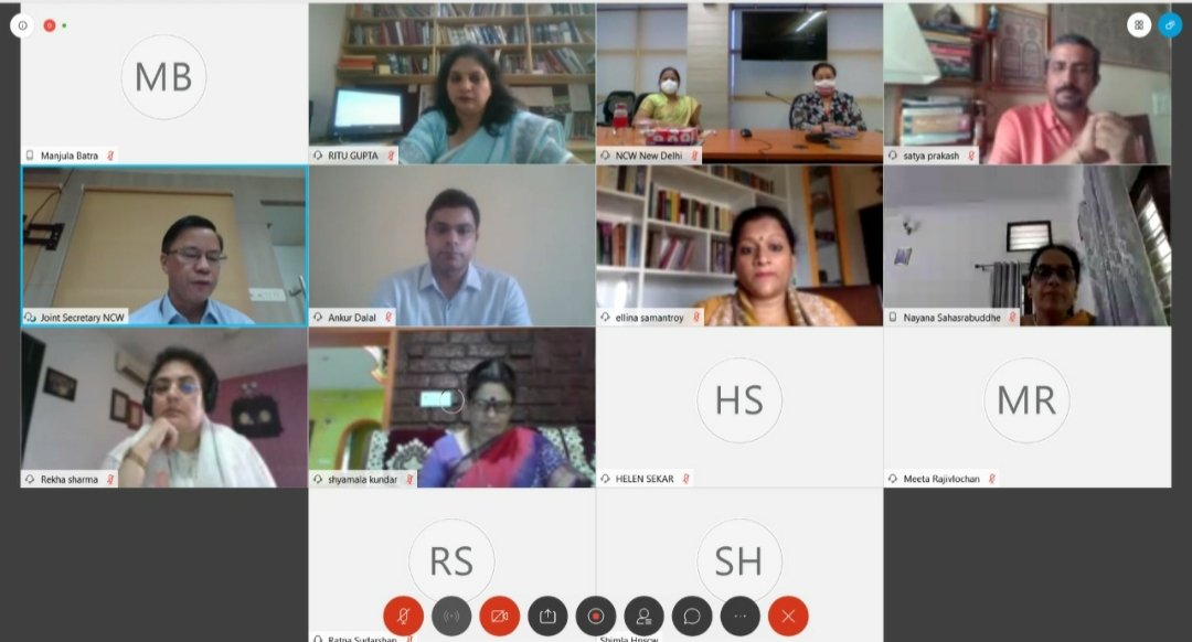 <a href="/NCWIndia/">NCW</a>'s #Webinar on #Female #Labour force participation rate 
#FLFPR
Our panelist <a href="/RaaviBirbal/">Raavi Birbal</a> suggested a few measures for effective implementation of #laws for increasing #women employability such as better tax benefits for corporates with equal number of #women employees