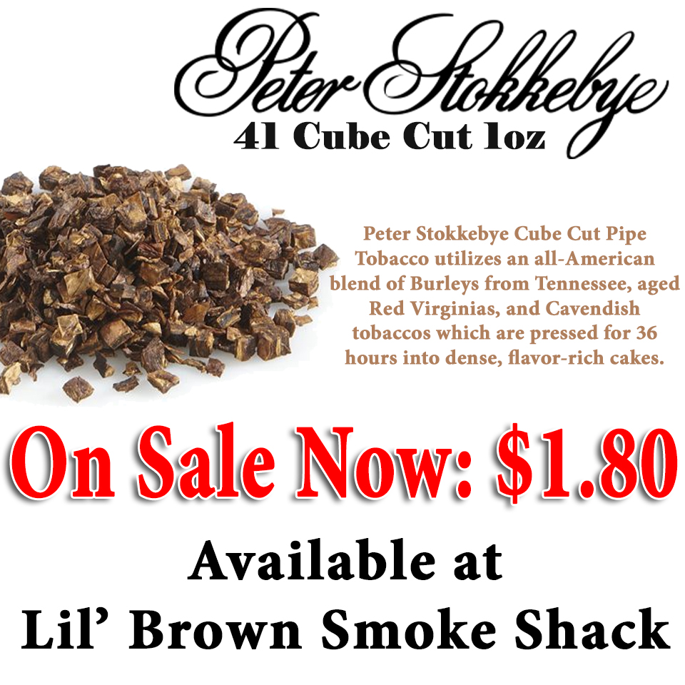 ON SALE! P.Stokkebye 41 Cube Cut 1oz #peterstokkebye #lilbrownsmokeshack #cubecut #yakima #pipetobacco #peterstokkebyepipetobacco