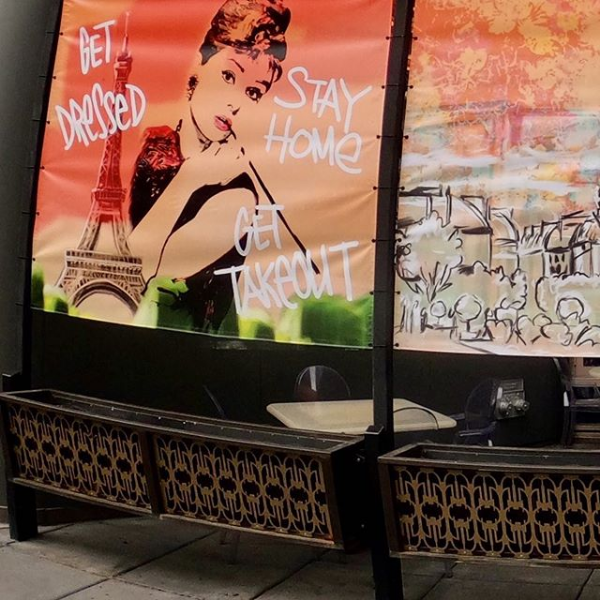 Picturaco's tweet photo. @DavidFhima transformed his patio to create a French Graffiti vibe for his customers at @fhimasmpls. He reached out to two local artists Stephanie Dillon and @InsideTheRobot to create just that. @Picturaco was asked to bring their stunning visuals to life. #custombanners https://t.co/lw63OIFNRq