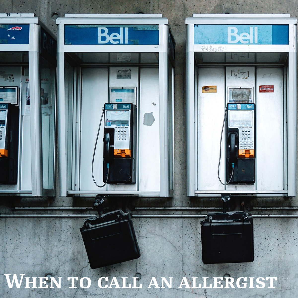 PollenWise's tweet photo. It may be hard to find a payphone these days but knowing when to call an allergist shouldn't be as hard! Check out our article about the right time to make an appointment. Find the link in our bio! #allergies #allergist #pollen https://t.co/Wke8obfsaD