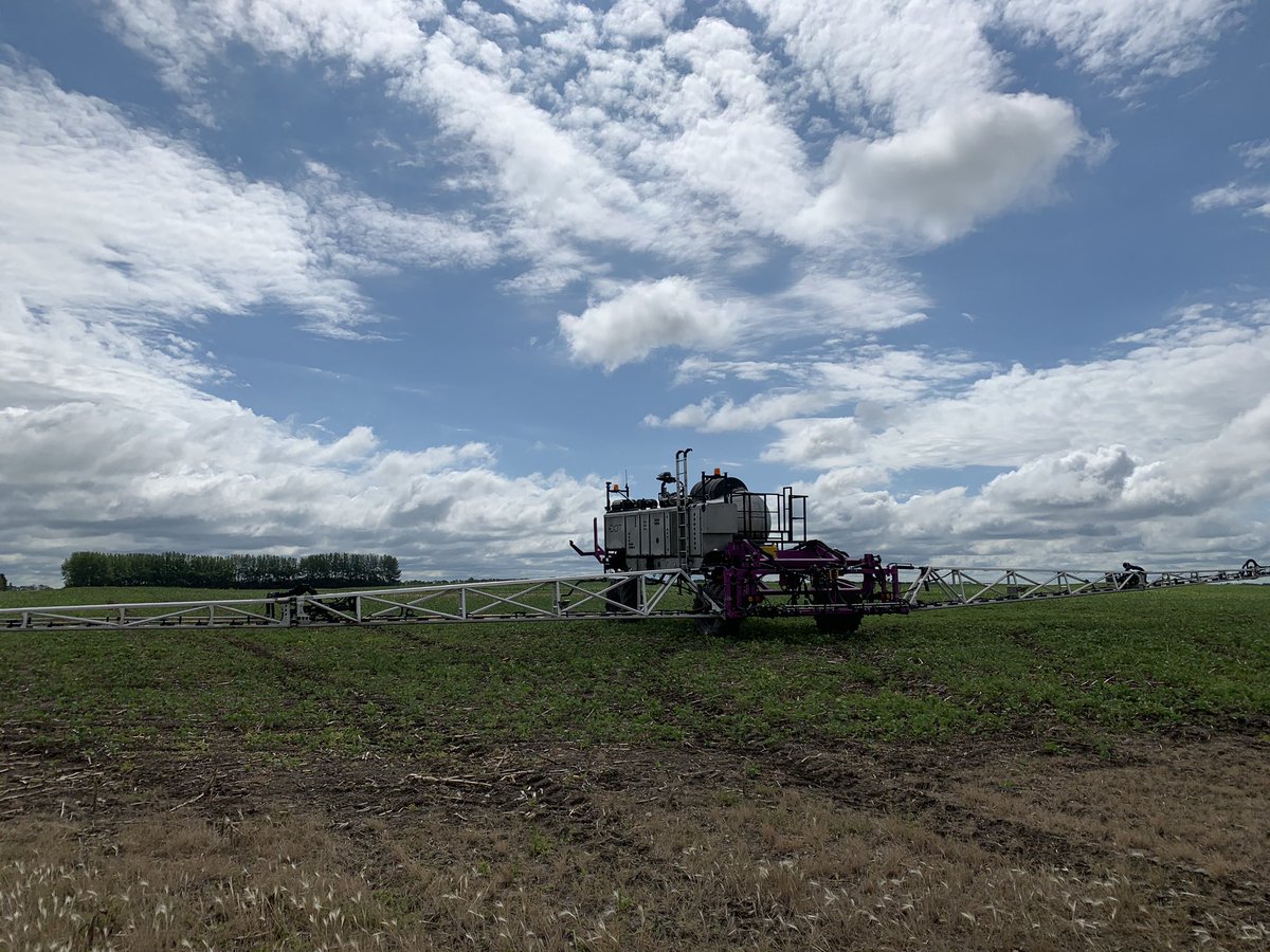 ChrisMorson's tweet photo. Excited to hit the field with DOT powered by @RavenPrecision with a @PattisonLiquid Connect sprayer. Thanks @SolonenkoFarms for having our team come out and show you the #pathtoautonomy we’re excited to work with you guys. Follow me for updates from the field. https://t.co/HAol0uaEDS