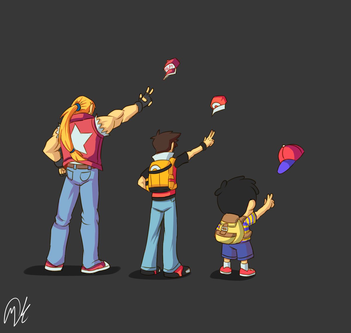 KornoMutated's tweet photo. Alright! Ok! Lets go! 
*RTs and Likes would be appreciated!*
(I'll upload the timelapse in a bit, just got done recording this lol)  #SmashBros #SmashUltimate #SNK #Pokemon #EarthBound 
(Quick thing i want to say, this sorta idea was first done by @NinNakajima ) https://t.co/01IBpRDxdM