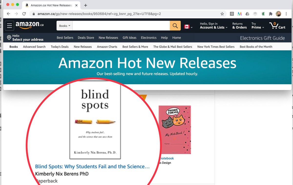 KimberlyBerens5's tweet photo. Hot new release on Amazon today! 🙌🏻⭐️👍🏻 #blindspots #whystudentsfail #education #edreform #science @Fitlearning @FitTristate https://t.co/iK5m6d7eMy