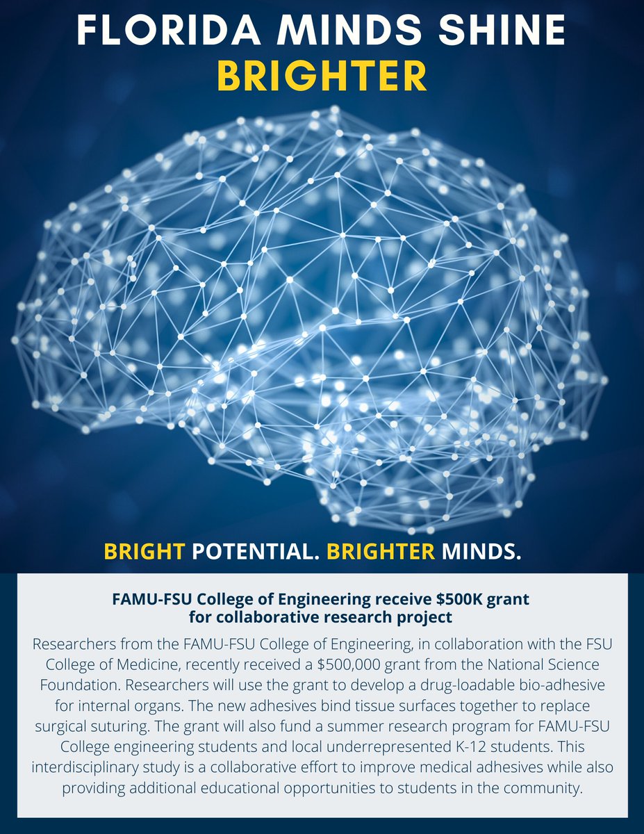 Board of Governors (@FLBOG) on Twitter photo 09/07/2020 16:13:40 #FloridaMindsShineBrighter @FAMUFSUCOE receive $500K grant for collaborative research project #FloridaMindsShineBrighter @FAMUFSUCOE receive $500K grant for collaborative research project