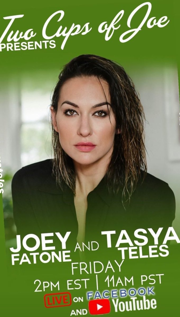 JoeyFatoneSTTM's tweet photo. Fridays show! Don't forget to check it out on Facebook or YouTube.  #JoeyFatone #JoeyFatoneStreetTeam #twocupsofjoe https://t.co/kY4uLI17MI