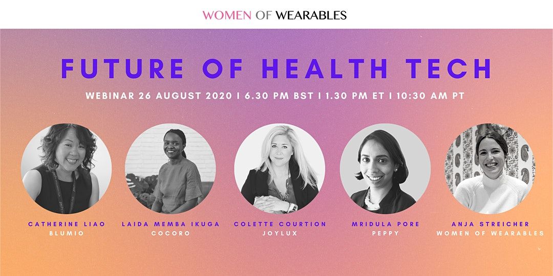Announcing upcoming WoW WEBINAR, August 26 - Future of #HealthTech, w/ <a href="/myblumio/">blumio</a> <a href="/catliao/">Catherine Liao</a> <a href="/cocorointim/">COCORO</a> <a href="/MembaIkuga/">Laida Memba Ikuga</a> <a href="/joyluxinc/">Joylux</a> <a href="/CourtionColette/">ColetteCourtion</a>
<a href="/peppy_health/">Peppy</a> @mridulapore <a href="/Anja_Streicher/">Anja Streicher</a> #womenshealth #digitalhealth #femtech More info + booking via link -> bit.ly/3gIyp20