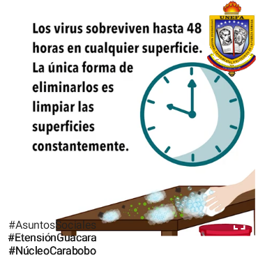 monikbanuls99's tweet photo. EVITA EL CONTAGIO #UNEFAPresenteyConsecuente #BatalladoresUnefaNucleoCaraboboPresente
#BatalladoresUnefaNucleoCaraboboExtGuacaraPresente 
@NicolasMaduro
@angiolillofp
@UnefaVEN
@VASYPC_UNEFA
@UnefaNagua
@otaizacastillo
 @hazenstaub
@rectorado_unefa 
@extension_guaca https://t.co/bR40zuJZXz