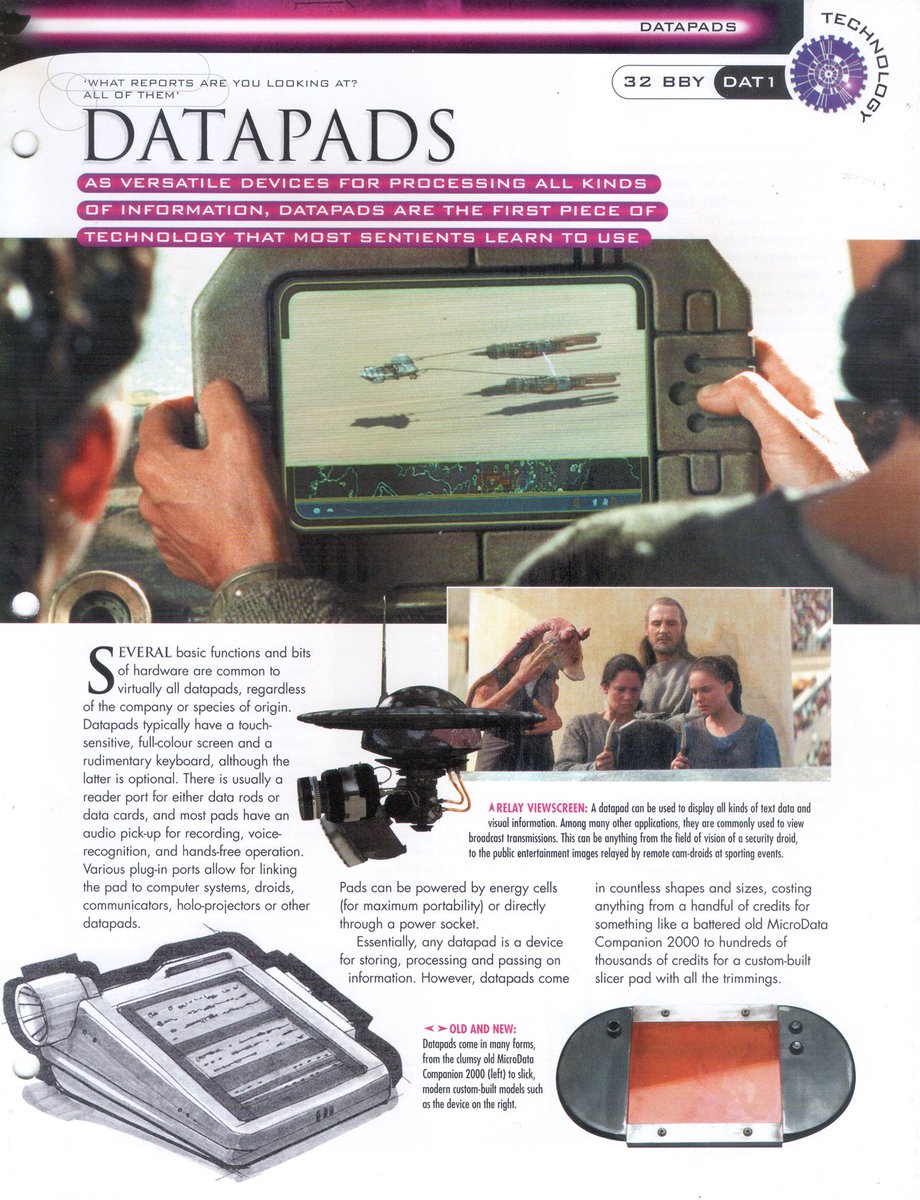 nickytea's tweet photo. A little #ThrowbackThursday for the #DatapadBuildersClub, an article on Datapads from the international exclusive "Star Wars Fact File" magazine #10 in March 2002: https://t.co/hcNZdaJns7