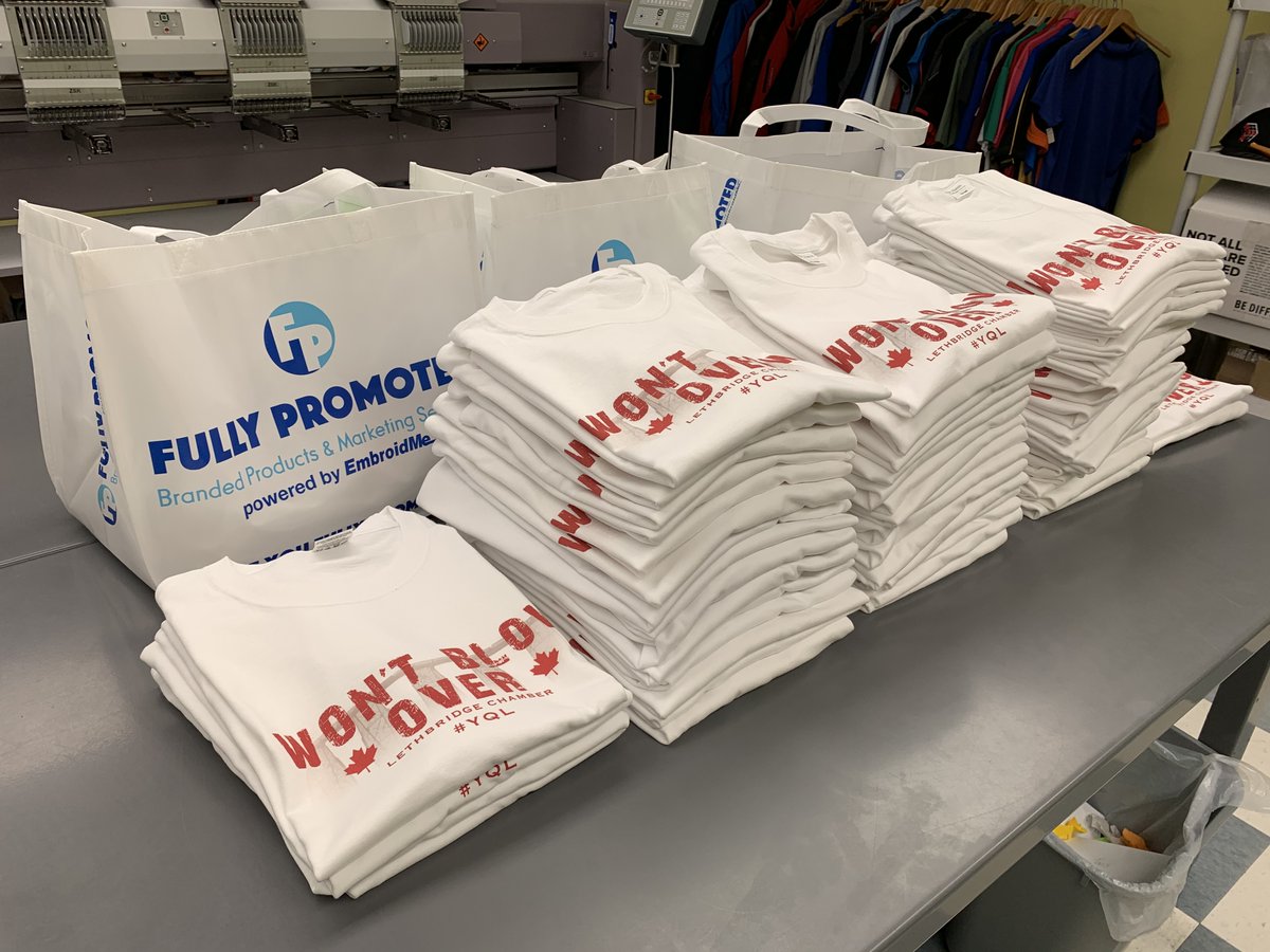 FullyPromotedLA's tweet photo. We've been busy busy working to get "Won't Blow Over" Tees out to you Lethbridge! β€οΈ
Contact us today to show your support!
π 403-329-8100
We can't wait to help local businesses! π
#wontblowover #supportlocalyql #supportsmallbusiness https://t.co/gEa41KpVFb