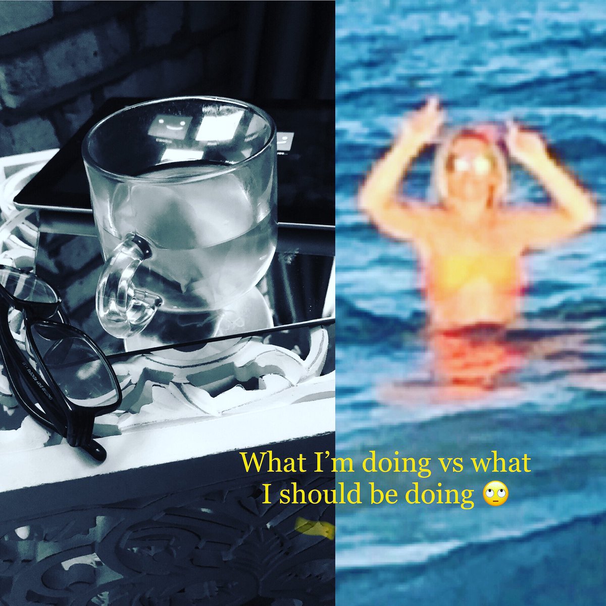 carolinesweetma's tweet photo. My first (and prob last) meme (which my daughter tells me is pronounced MEME; meeeeemmmm. Not βMe-Meβ then....who knew π§. Oh here it is - my current fβ.....reality....
#ClockStopped #ibizawassoclose https://t.co/tutQUwiVMW