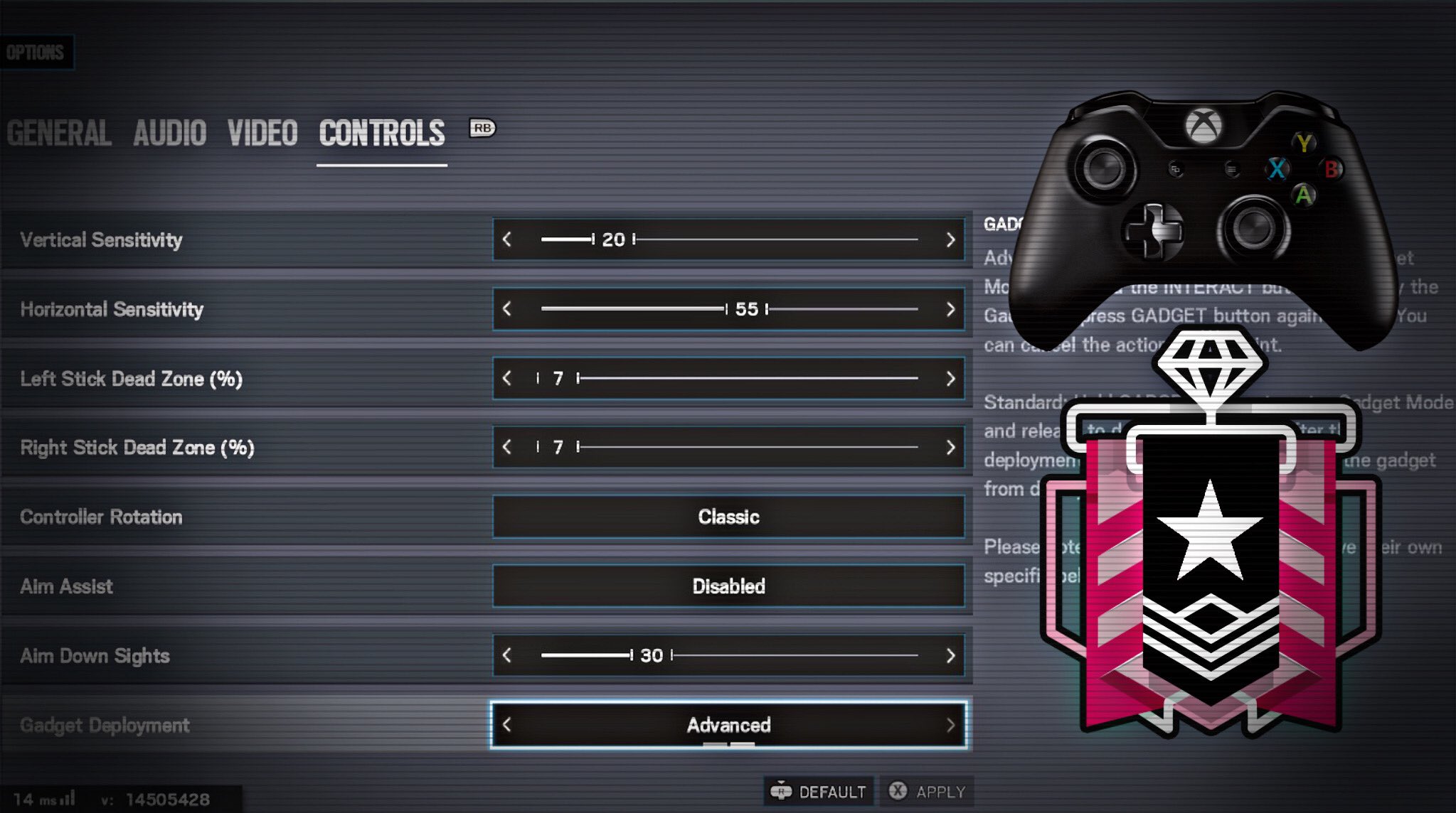 Rainbow six siege best cheap controller settings ps4