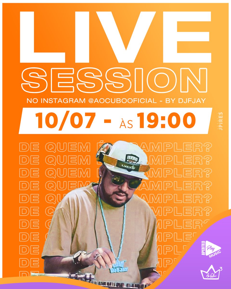 AOCUBOOFICIAL's tweet photo. E amanhã às 19hrs tem Live Session no instagram do Ao Cubo com nosso mano @djfjayoficial , já marca seus amigos aqui pra não perder!!!!

#AoCubo #LiveSession #DjFjay https://t.co/RTadiTjv0i