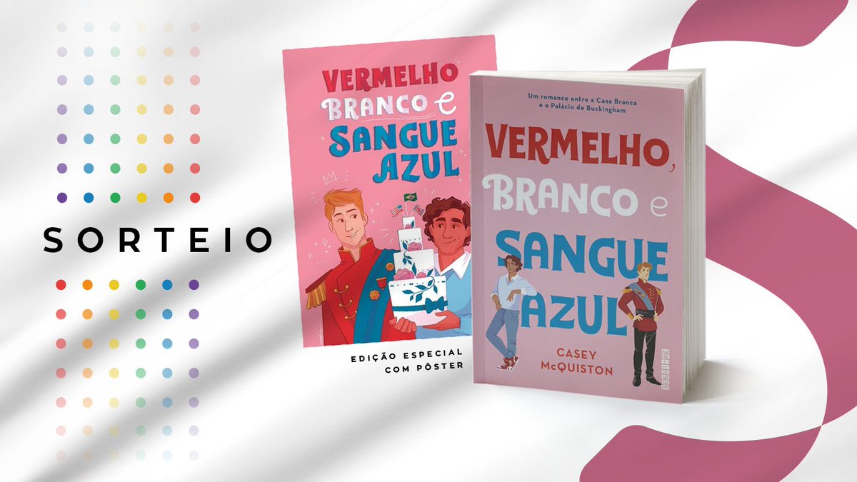 semspoiler_'s tweet photo. 📚 Sorteio especial #CaseynaFlipop

Quer ganhar o livro "Vermelho, branco e sangue azul" + um pôster exclusivo? Siga as regras:

- Siga o @semspoiler_;
- Dê RT neste tweet.

Resultado amanhã (10), após às 11h. Apenas para o Brasil. Boa sorte! https://t.co/SI3Od3juG0