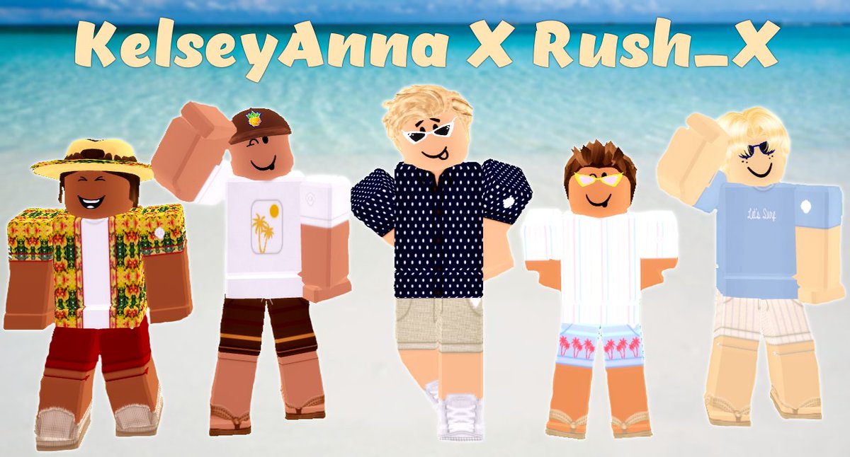 Kelsey Johnson On Twitter New Summer Ugc Collection Called Let S Surf This Is A Collab Between Myself And Rush X Rush Made Hats And I Made Official Matching Outfits Links Will Be - roblox on twitter to unlock elevens mall outfit from