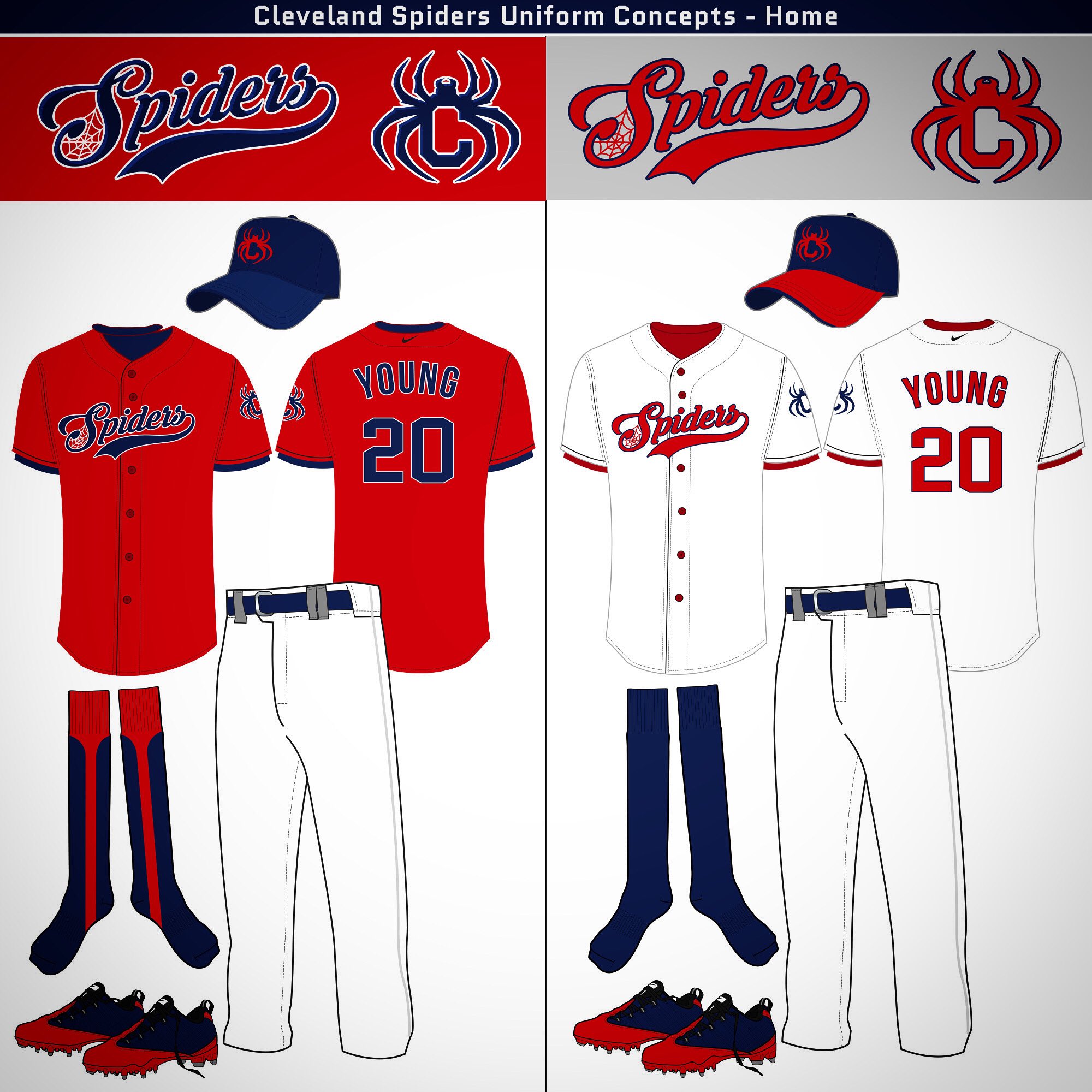 cleveland spiders uniform concept