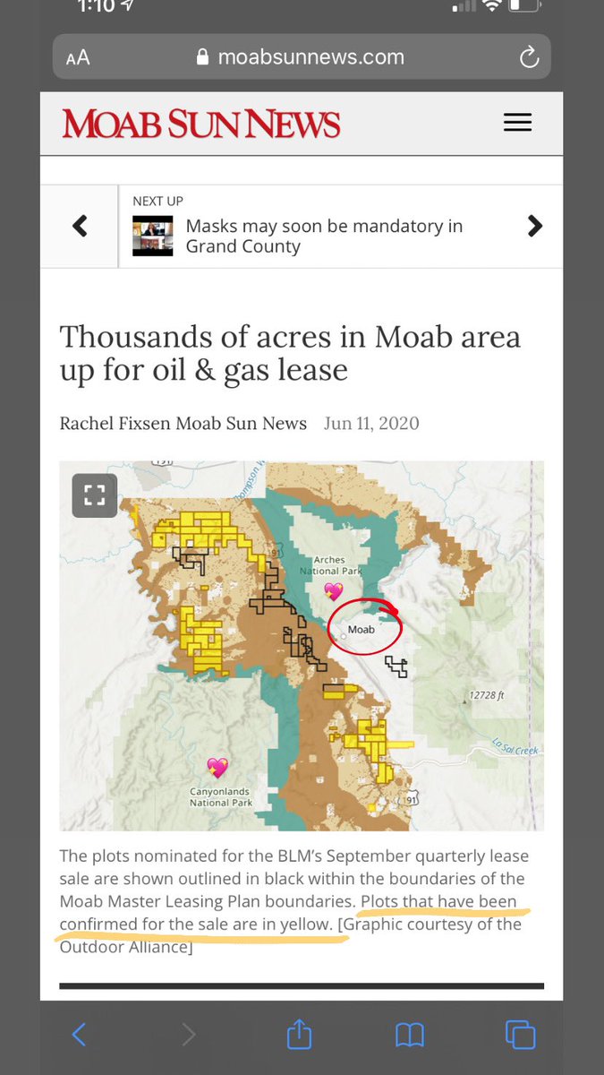 HMBurleson's tweet photo. Help keep #Moab for the land lovers & the desert dwellers by signing this petition. Today is the last day for the public to weigh in on over 80,000 acres being offered for sale. https://t.co/CzCeBCCHvz
🤍🏜
#ProtectMoab https://t.co/6ChiLeK4nK