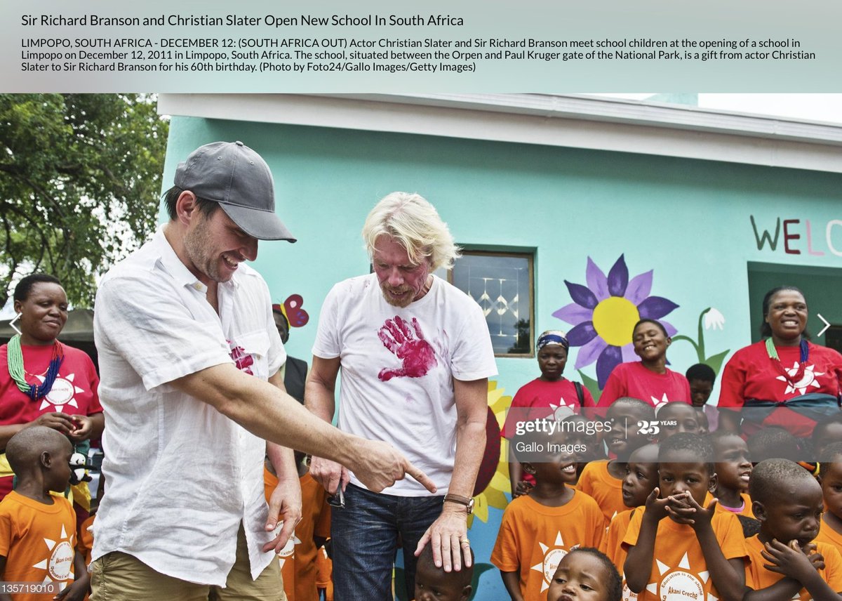 REDThis is  @christianslater and  @richardbranson Click pics for details.