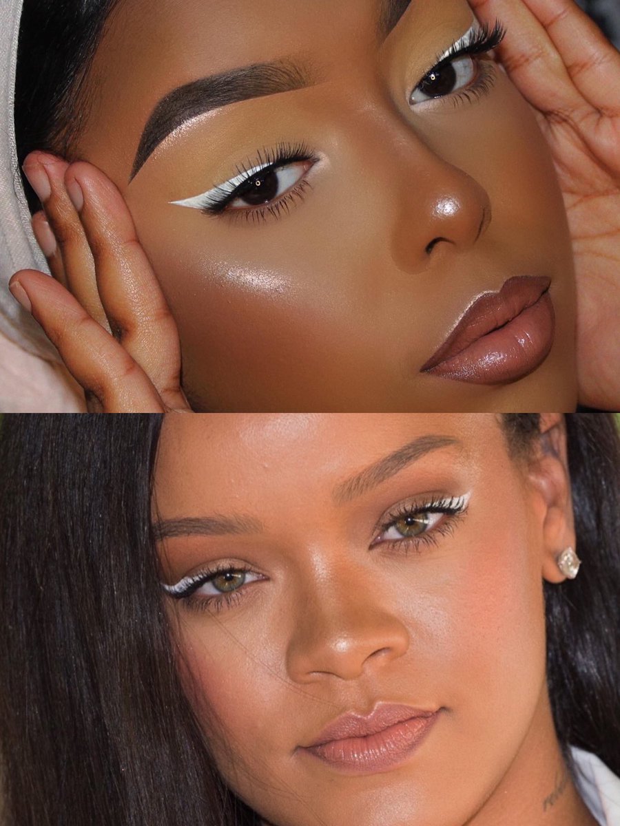 Simple Look inspired by Rihanna, my fav ♥️
#rihanna #badgalriri #makeup #