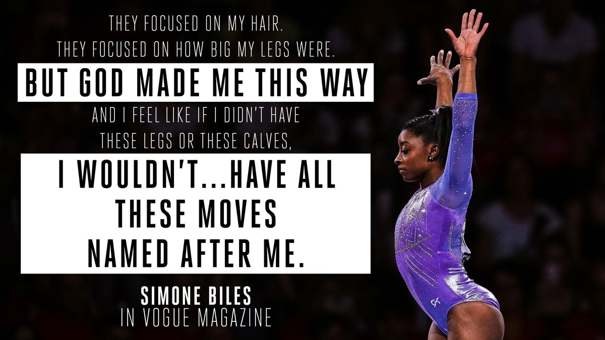 There's a reason why @simone_biles is the GOAT.