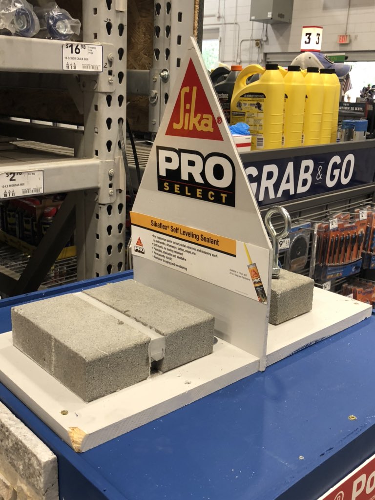 RWhiteCarolinas's tweet photo. Thank you @Lowes 661 in Charleston. SC for displaying the @Sika @Sika_USA Educational Cart. #sika #fencepostmix #concreterepair #concrete #sikaretail https://t.co/qTd87Hjfyy