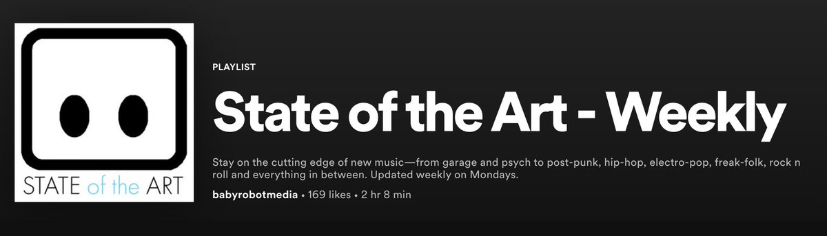 Shoutout to <a href="/BabyRobotMedia/">Baby Robot Media</a> for including "Everywhere We Go" Ft. Racquel Jones to their "State of the Art" playlist! open.spotify.com/playlist/74As6…