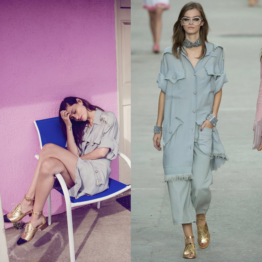Dress Like Phoebe Tonkin on X: [2020]  Posing for Elle Australia wearing # chanel La Palette Sourcils Brow Wax and Brow Powder Duo ($50) in 03 Dark,  Le Gel Sourcils Longwear Eyebrow
