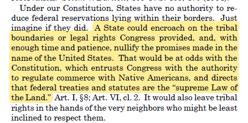 Much of the chatter right now, even from news outlets, is that Gov Stitt is negotiating with the Tribes. Even if they come to an agreement on whatever it is they are negotiating will it even hold, given this language?