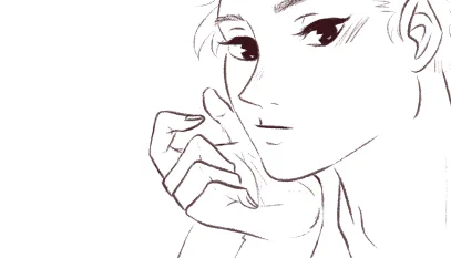 i really can't help drawing oikawa with big ass doll eyes its beyond my self control.. .,,, anyways wip 