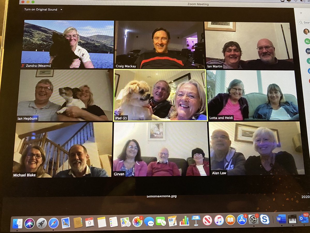 Tonight’s TFS Scotland “team and pets” gathering!....discussing what church life might look like over the next 6month phases of Covid....hair roots/belly sizes/beards/online church discoveries and how TFS teams might serve the nation in all this...every day stuff!
#family #unity