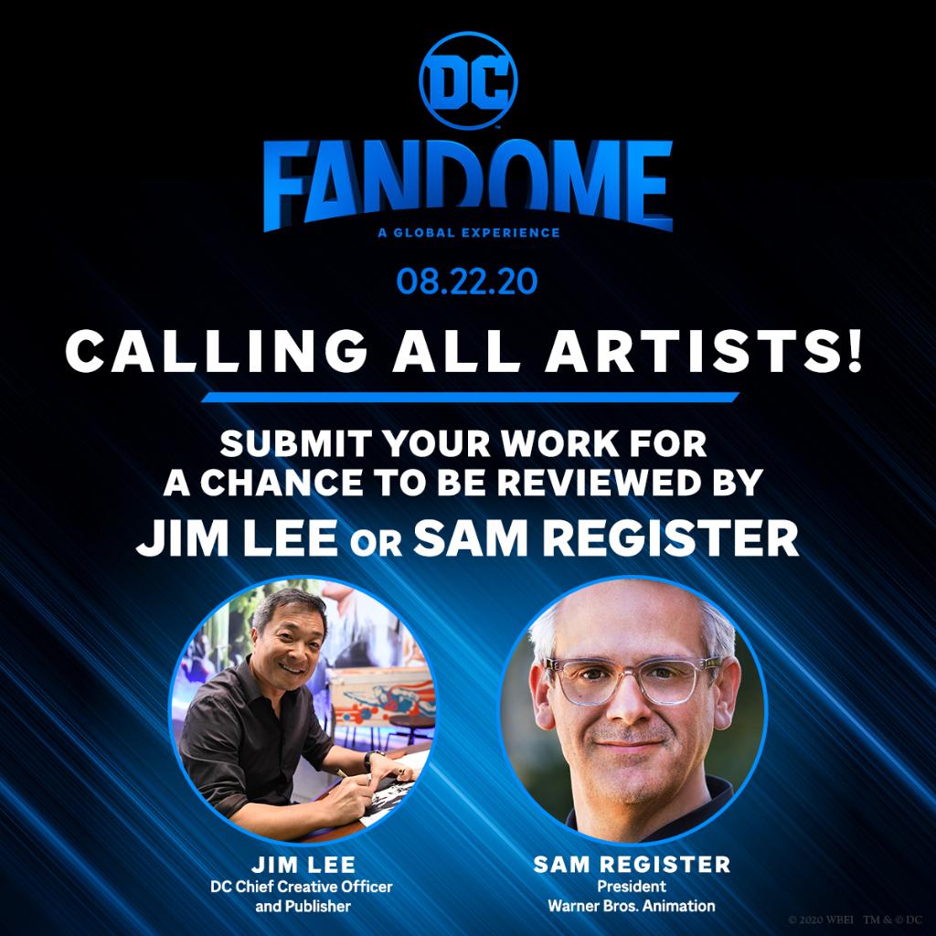 BatmanvSuperman's tweet photo. Calling artists: Submit your hand-drawn, original DC-inspired art at https://t.co/KIKZqhzg5B for a chance to be reviewed by @JimLee, DC Chief Creative Officer &amp; Publisher or Sam Register, President of WB Animation. Your art could be part of #DCFanDome on 8/22! https://t.co/x0i7snvvG7