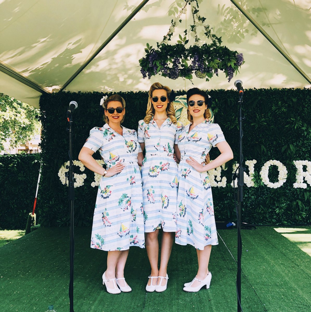 bluebirdbelles's tweet photo. We're over the moon with this evening's news that outdoor performances will be able to resume from this weekend! We can't wait get back to doing more of this...though we may be a little further apart than in these photos! 

We look forward to seeing your lovely faces soon 💙 https://t.co/B0DDrVi6kw