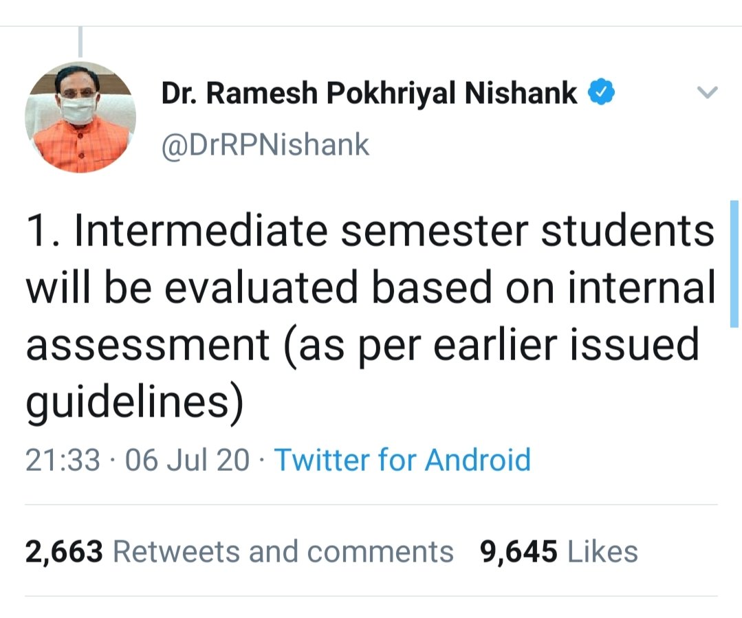 Paritos67236910's tweet photo. After seeing guidelines of UGC
Cusat::
@CMOKerala https://t.co/iNUCQXCier