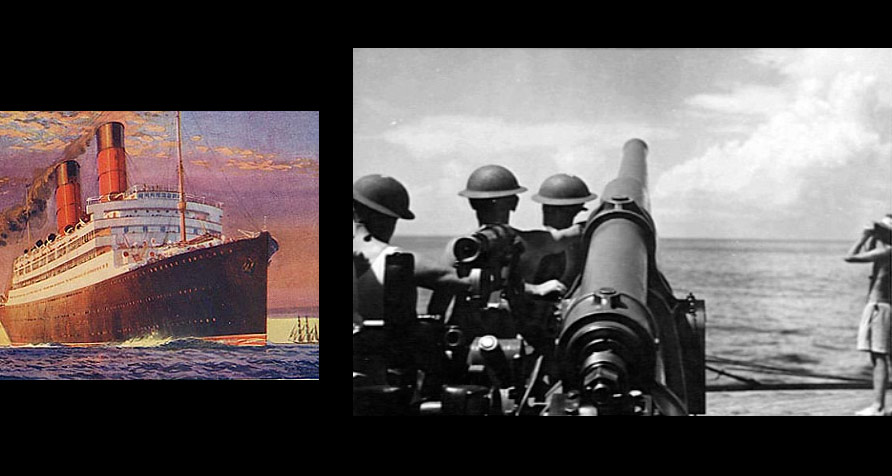 When World War I started, passenger ships like Carmania were turned into Armed Merchant Cruisers. Basically, they just added a few modest guns and gave them the duty of protecting convoys.Ships like Carmania weren't sent into battle. Nobody expected much glory out of them.