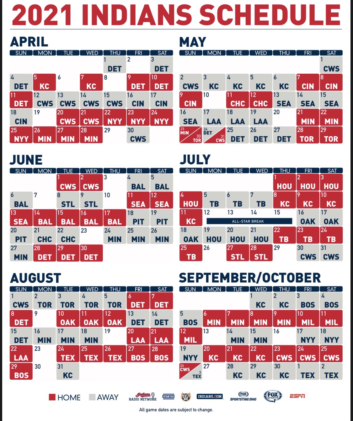 Indians 2022 Schedule Cleveland Guardians On Twitter: "The Schedule You've All Been Waiting For!  Https://T.co/L5Gh86Seye" / Twitter
