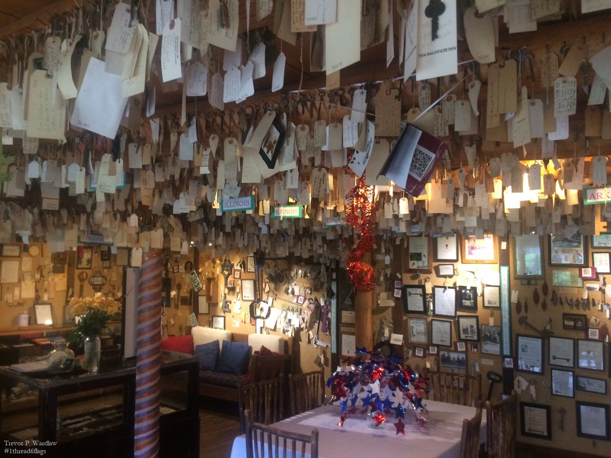 1thread6flags's tweet photo. I visited the Baldpate Inn in Estes Park, Colorado, several days ago and spent time in the Key Room – the collection includes keys from the Pentagon, Mozart’s wine cellar, Westminster Abby, and quite a few from the Lone Star State!
#TexasRepresented
#TexasProud https://t.co/pneQVVp83v